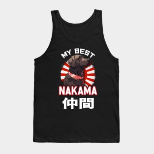 Cute Dog wearing a Kimono - Anime Shirt Tank Top